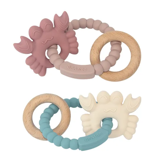 Custom Silicone Sensory Teething Toys for Babies: Cartoon Animal Shapes