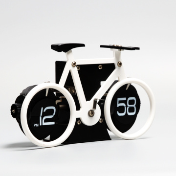 Bike table clock with silent movement