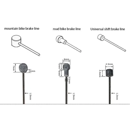 Jagwire B04 Bicycle Inner Cables - Road Bike Compatible Stainless Steel Brake Cables