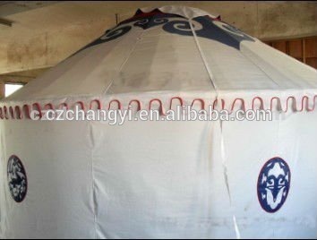 New Brand Big Canvas Mongolian Yurt For Family Living/Travel With Toilet