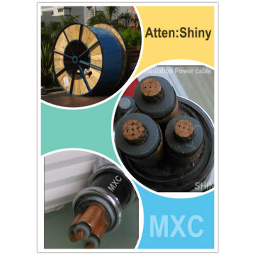 3 cores CU conductor xlpe insulated 8.7/15kv underground power cable
