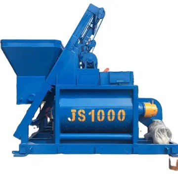 Horizontal Twin Shaft JS1000 Concrete Mixer in Nigeria - 1000 Litre Concrete Mixer