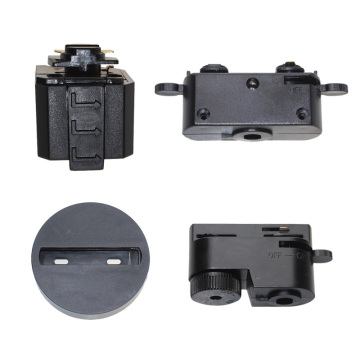 LEDEAST 2-Wire Track Rail Adapter for Single Circuit Track Lighting