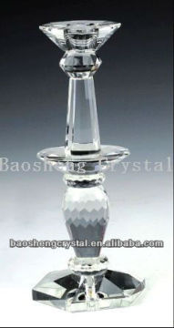 double pillars Crystal Candle Holders Wholesale (BS-CH007)