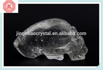 new product polishing natural quartz crystal long skull head for sale