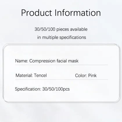 100 Pcs Compressed Facial Mask Sheets - DIY Disposable Natural Cotton Skin Care Masks