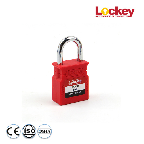 Lockey 25mm Steel Shackle Safety Padlock CP25S