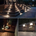 Waterproof 3 LED Solar Deck Lights New Outdoor Stainless Steel Led Solar Manufactory