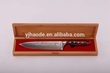 Amazon new design 67 layers VG10 damascus knife with rivet handle and wooden gift box