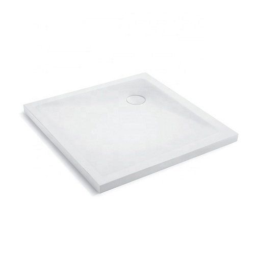 30 Inch Shower Pan SMC Composite Center Drain Shower Tray