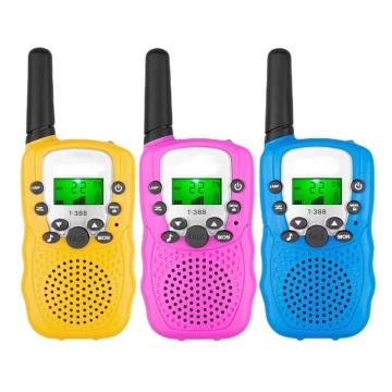 Kids Walkie Talkies T388: 2 -Way Rado z latarką LCD na biwakowanie i zabawę