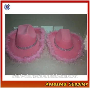 ZD1474 promotional pink cowboy hat wholesale