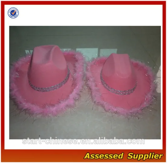 ZD1474 promotional pink cowboy hat wholesale