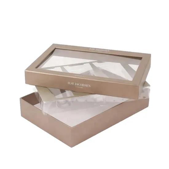 Cosmetic Cardboard Lid and Base Box With Window