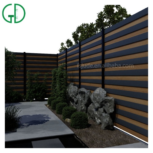 Goat No Dig Yard Fence Panels GD Aluminium Fencing Slat Horizontal Rail Manufactory