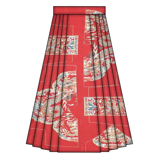 Wholesale Hot Sale Printed Jacquard Horse-face Skirt Fabric