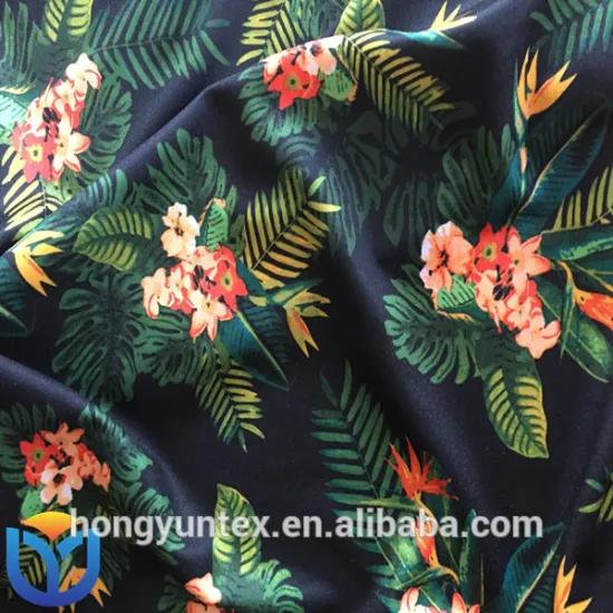 printed tricot brush fabric