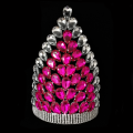 Ομορφιά Μεγάλη Βασίλισσα Rhinestone σελίδας Crown Tiara