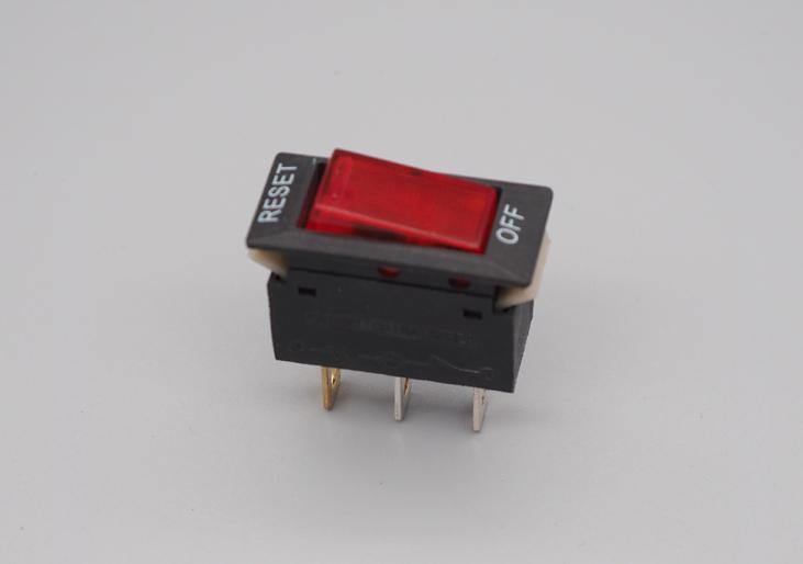 Rocker Switch type of Circuit Breaker Single-Pole