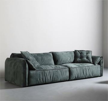 Modern oturma odaları ve ofisleri için kadife salon kesit kanepe