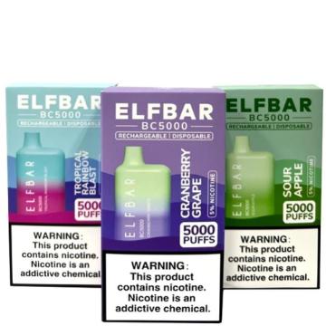 Wholesale Elf Bar BC5000 Disposable Vape Rechargeble