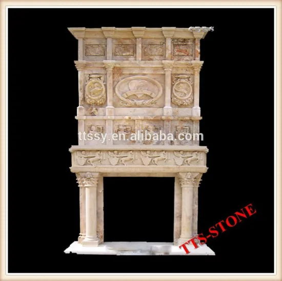 Engineered Double Deck Stone Fireplace