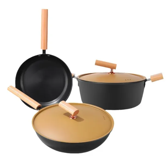 Wholesale 3-Piece Thickened Cast Iron Cookware Set: High-Value Gift Iron Skillet