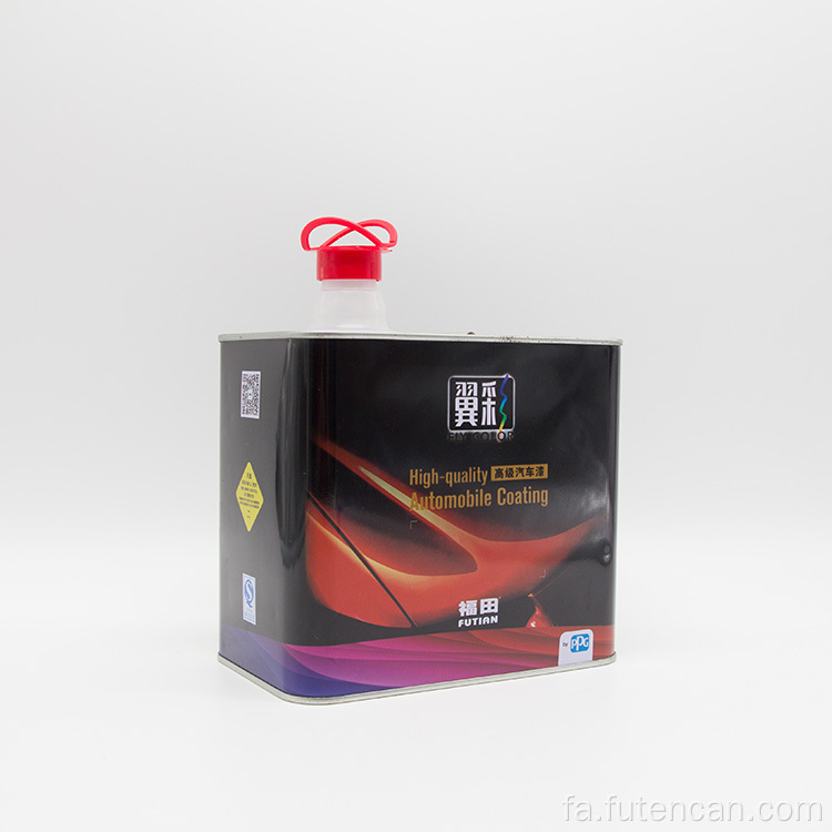 قوطی قلع فلزی شیمیایی با درپوش دهانه