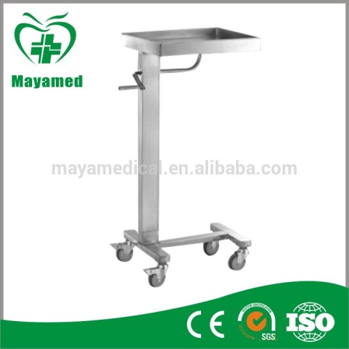 MY-R080 hospital Stainless steel Adjustable Overbed Table