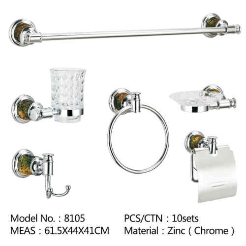 Aluminum Bathroom Accessory Sets For Wall Mounted