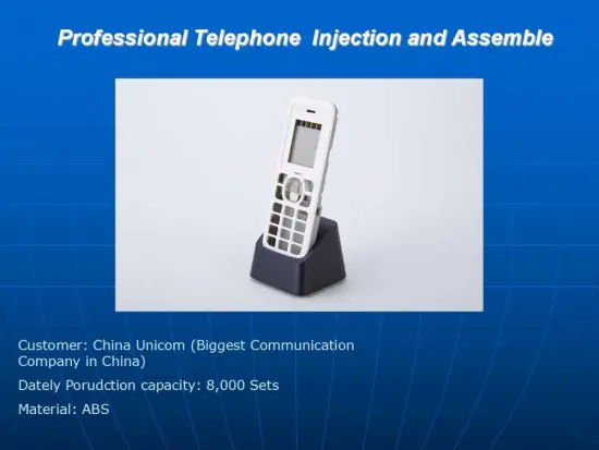 Household Electronic Plastic Injection Mold for Telephone Handset Part
