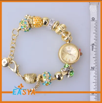 Fashion Gold Beaded Chain Slave Bracelet Big Gold Chain Bracelet