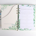 Loose Leaf White Leather Wedding Planner Book