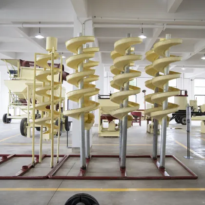 Power-Free Mineral Concentrator: Chrome Ore Spiral Chute Gravity Processing & Iron Ore Separator