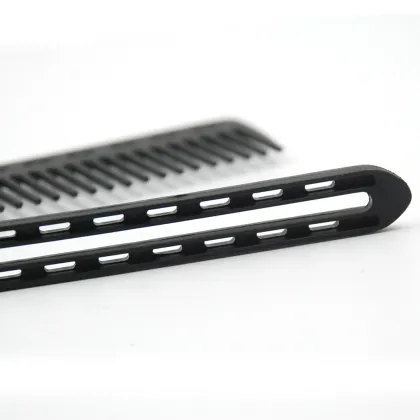 Premium Quality Hollow Curved Wave Hair Anti-Tangle Folding Comb for Professional Barbershop Use