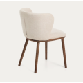 Silla de comedor UPH de lujo con pata de madera maciza