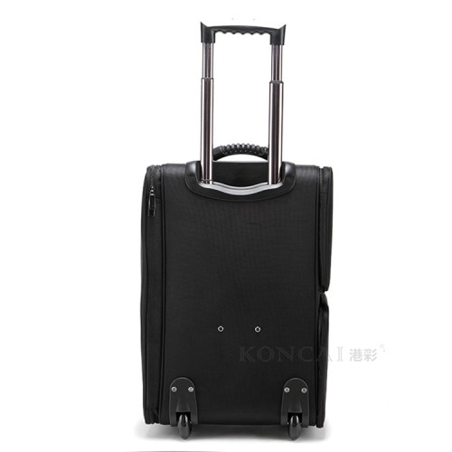 Black 1680D nylon rolling trolley professional travel cosmetic bag makeup nylon beauty case