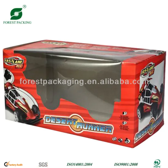 TOY CAR PACKAGING BOX WITH CLEAR WINDOW