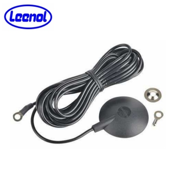 15" Black Common Ground Cord with10mm Stud for Table Top Mats