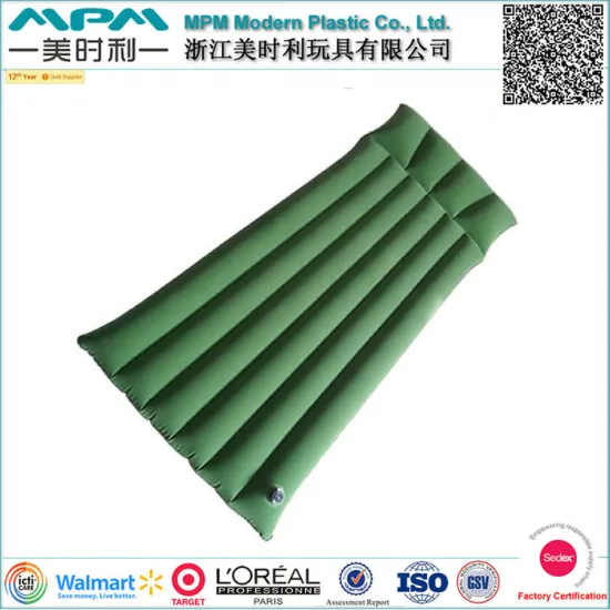 Comfortable flocking inflatable tube air mattress