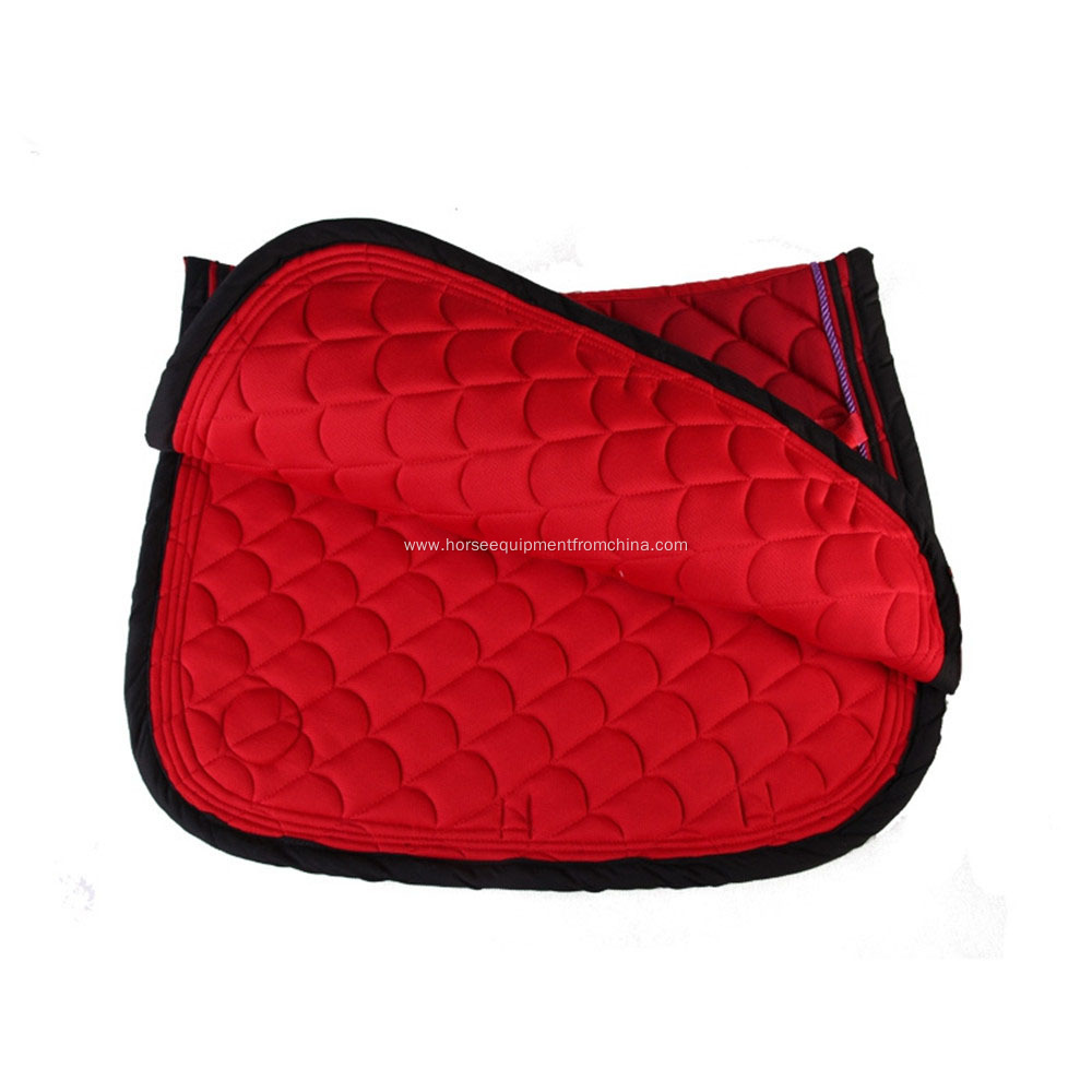 Fish Pattern Polycotton Horse Saddle Pad