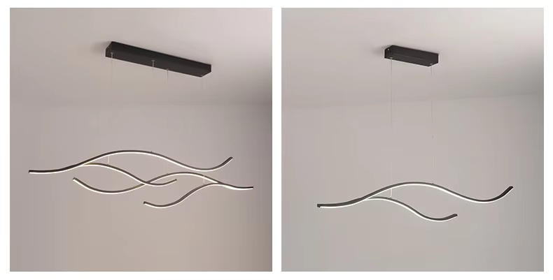 Dimmable LED Wave Light - Modern Style