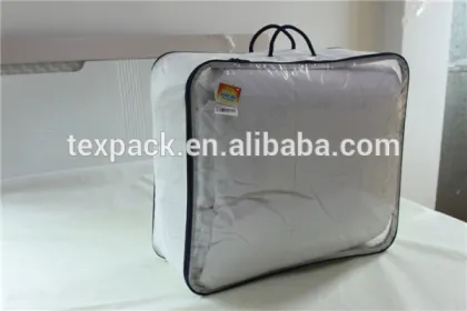 Silk Screen Printing Home furnishings packing bags for pillow and comforter