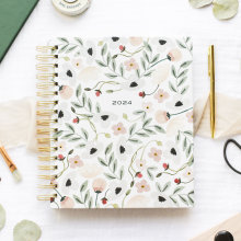 Beste bloemen aangepaste ongedateerde dagelijkse planner voor vrouwen