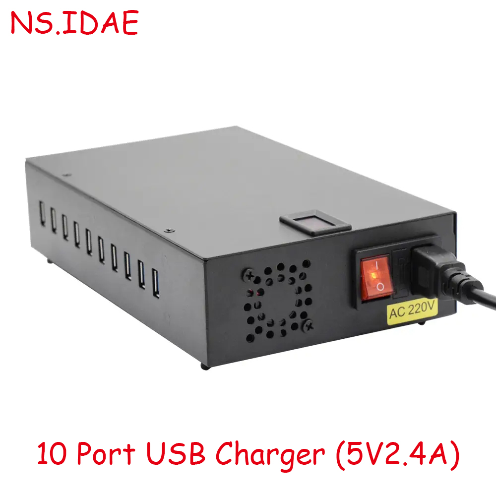 USB-oplader 10-poort 120W