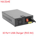 Carregador USB 10 portas 120W