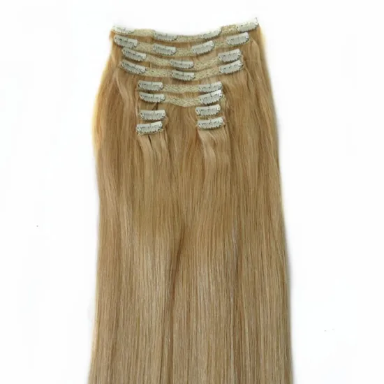 XUCHANG HARMONY HAIR 1 set 22" 260grams 22# honey blonde 100% human hair clip in extensions
