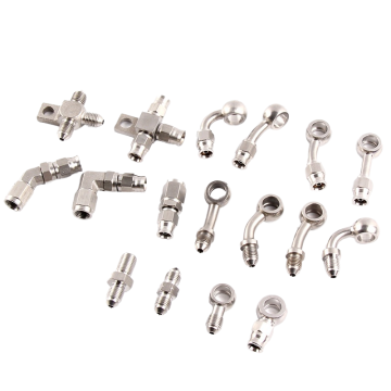 Stainless Steel Three-Way Racing Throat Brake Line Quick Release Fitting