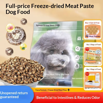 Comida para perros con pasta de carne liofilizada a precio completo