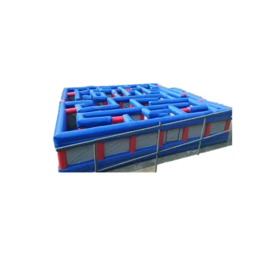 12x12m Amusement Park PVC Tarpaulin Kids Inflatable Maze Outdoor Obstacle Course for Sale